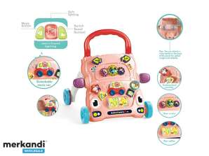 Educatieve rollator voor kinderen met melodieën en schattig speelgoed SM436768