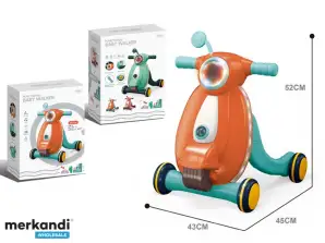 children's educational walker in the shape of a motorcycle with lighting and melodies sm444062