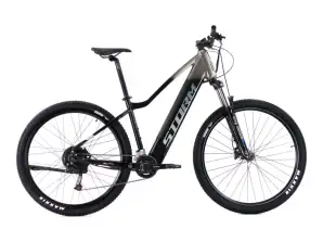 Жіночий електровелосипед STORM Stella 2.0 сріблясто-чорний, рама 16