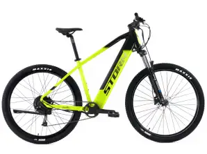 Bicicletta elettrica da città STORM TAURUS 2.0 telaio nero-giallo Ruote da 19