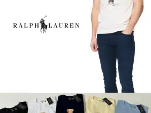 Polo Ralph Lauren Bear vīriešu sieviešu T-krekls, pieejams piecās krāsās un piecos izmēros
