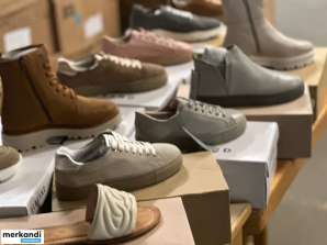 € per pair, European brand shoe mix, mix of different models and sizes for women and men, remaining stock