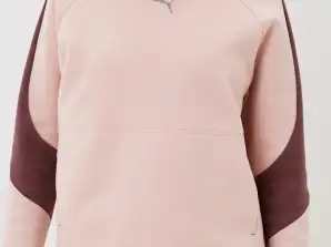 Puma Evostripe Kapüşonlu 849808-47 Bayan Kazak Kadın Sweatshirt Kadın Rose Quartz YENİ adidas nike Under Armour