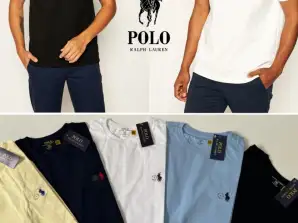 T-shirt masculina Polo Ralph Lauren, disponível em cinco cores e cinco tamanhos