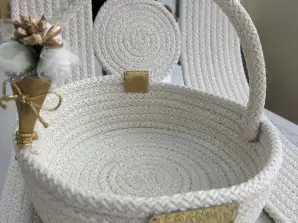 Multi-purpose basket for gifts, make-up, jewelry, Easter and multi-purpose baskets