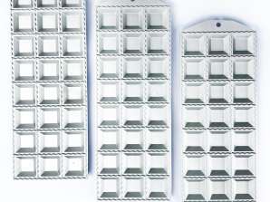 100 juegos de 2 moldes de ravioles cuadrados de aluminio + rodillos, compre mercancía al por mayor compre existencias restantes