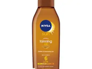 Lichaamsolie voor zonnebrandcrème Nivea Sun SPF 6, 200 ml
