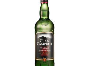 Clan Campbell Whisky 0.70 L 40° (R) - Imported from Scotland, Pack of 6 Units