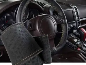 Cubierta del volante para cordones DOTS Negro 37-39 cm Diámetro del volante 10,3 - 10,7 cm Anchura