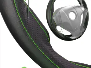 Чехол на рулевое колесо для шнуровки Sport Design Black 37-39 см Диаметр рулевого колеса 10,3 - 10,7 см Ширина
