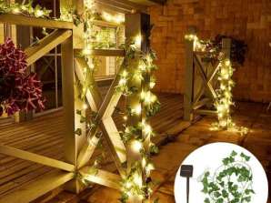 Solar lights with artificial leaves (5m) LEAFGLO