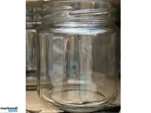 500 pcs. Vetropack screw jars glass, pallet goods Buy pallet goods