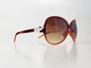 Trojfarebný sortiment slnečných okuliarov Kost s krištáľovými kamienkami S9217