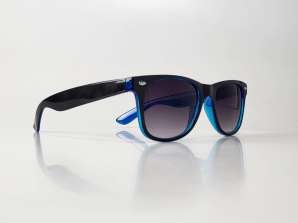 Svarte/blå TopTen wayfarer solbriller SRP030WFBLUE