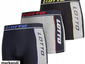 Lotto boxer masculino shorts algodão + elastano, cor slime