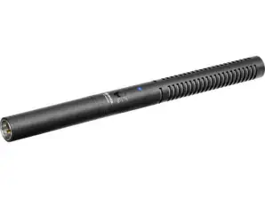 BOYA Microfone Shotgun Professional Super cardioide condensador Preto