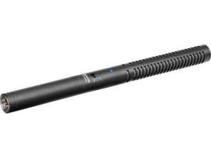 BOYA Microfone Shotgun Professional Super cardioide condensador Preto