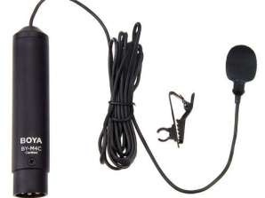 BOYA Microphone Wired  Professional Clip On Lavalier  Cardioid condens