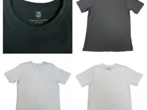 T-shirts masculinas Christian Lacroix mistura de cores e tamanhos decote redondo