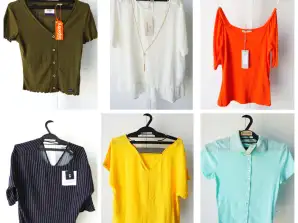 OUTLET MIX SUMMER SHIRTS/BLOUSES WITH SHORT SLEEVES 