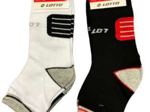 Ανδρικές κάλτσες Lotto, Μαύρο και μείγμα χρωμάτων μεγέθους M. 39-42, 43-46
