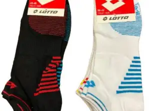 Lotto Ανδρικές κάλτσες/κάλτσες, άσπρες και μαύρες, μεγέθους S 39-42, 43-46