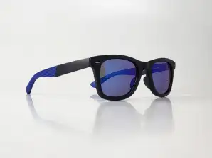 Gumijas zilās TopTen wayfarer saulesbrilles SG14007UBLUE