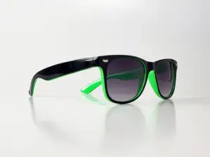Black/green TopTen wayfarer sunglasses SG14035WFGREEN