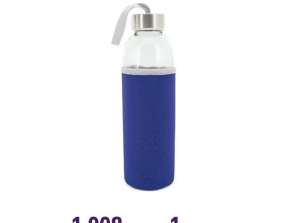 Botella de Agua de Vidrio - 500ML - Accesorio Deportivo - Hogar - Oficina