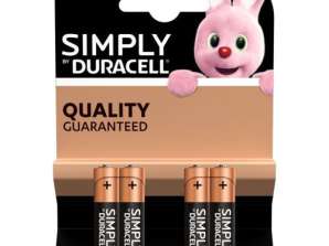 DURACELL Batteri AAA LR03 Alkaline Basic 4 batterier/ blister 1,5V