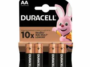 DURACELL Batteri AA LR6 Alkaline Basic 4 batterier/ blister 1,5V