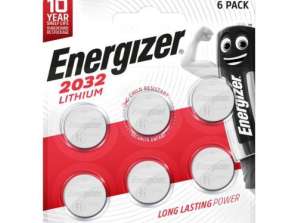 Energizer batteri CR2032 knap lithium 6 batteri / blister 3V