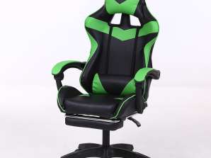 RACING PRO X Gamer židle s podnožkou Zelená černá