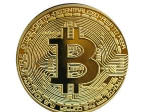 Bitcoin Dekoration Münze