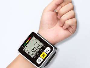 Rask og nøyaktig blodtrykksmåler på håndleddet med LCD-skjerm