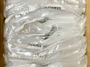 76 100 packs of Staples ziplock bags transparent, buy remaining stock special items wholesale