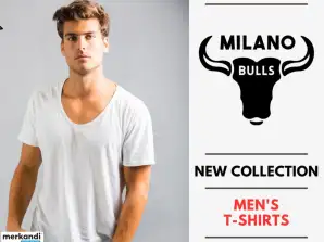 MILANO BULLS MEN'S T-SHIRT COLLECTION-4 season- from 2,78€/pc