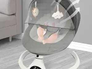 Baby cot with remote control melodies available in two shades sm545674