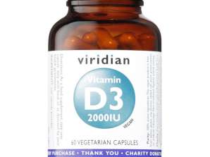 VIRIDIAN VIT D3 2000IU 60C NATU