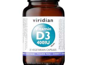 VITAMIN D3 400IU 30CPS VEG NATUR