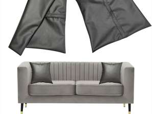Cushion Cover Leather 45x45 cm Black ( Can be easily prepared according to desired dimensions )