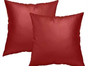 Cushion Cover Leather 45x45 cm RED ( Can be easily prepared according to desired dimensions )