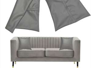 Cushion Cover Leather 45x45 cm GREY ( Can be easily prepared according to desired dimensions )