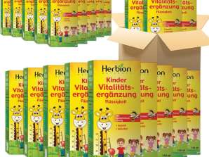 Herbion Naturals добавка за жизненост за деца, насърчава растежа и апетита - 150 мл - За деца от 1 година (опаковка от 24)