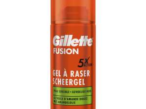 Gillette Fusion ultra občutljiv gel za britje 75ml