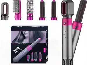 Curling Iron 5 in 1 Multi Styler - Warm Air Brush - Airstyler - Hairwrap - Hair Dryer