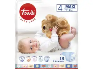 TRUDI MAXI DIAPERS 7/18KG 722