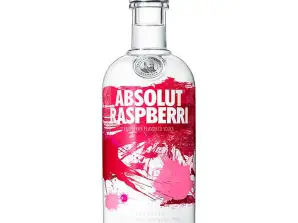 Absolut Raspberry Vodka 0,70 L 38º med skrulokk, 6 enheter per boks, Origin Sweden
