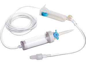 IV SET ROLLER LUER S/NEEDLE