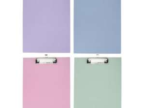 Clipboards in different colours 4 pack of durable boards for safe document handling